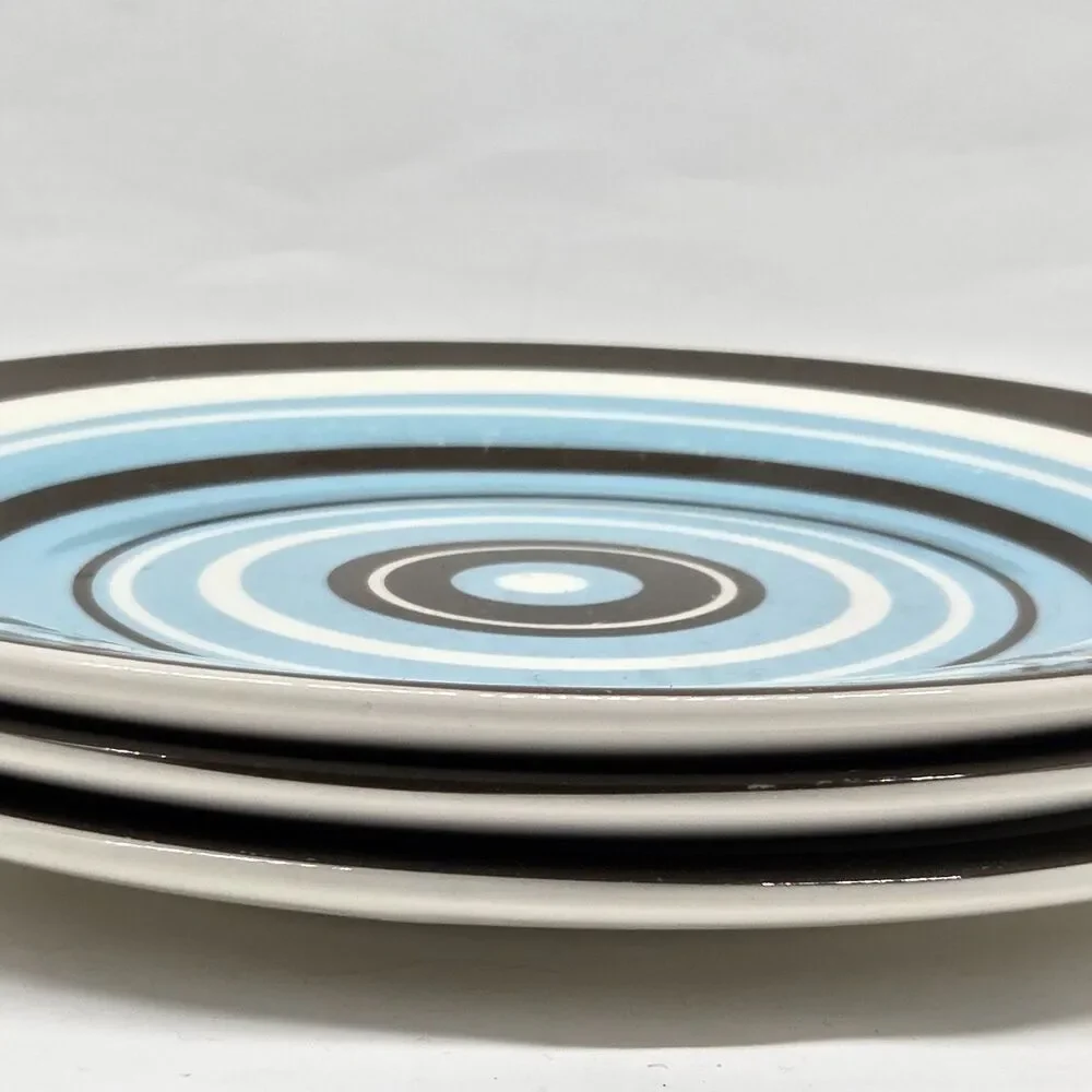 Jonathan Adler Happy Home Set Of 3 Circles And Stripes 8 1/4